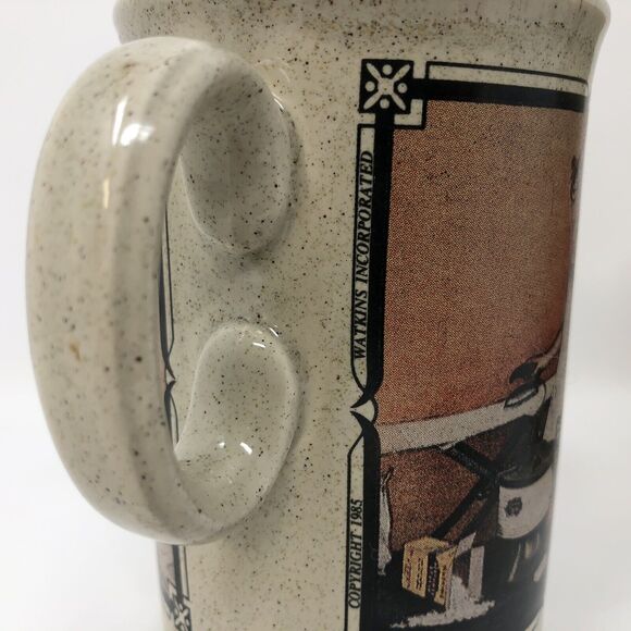 Watkins Coffee Mug Set Vintage Almanac 1918 1939 Calendar Design Gift England - Picture 5 of 8